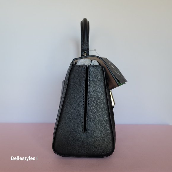 KATE SPADE Katy Tweed Medium Top Handle & Crossbody Bag- Black Multi⭐ - Picture 11 of 16